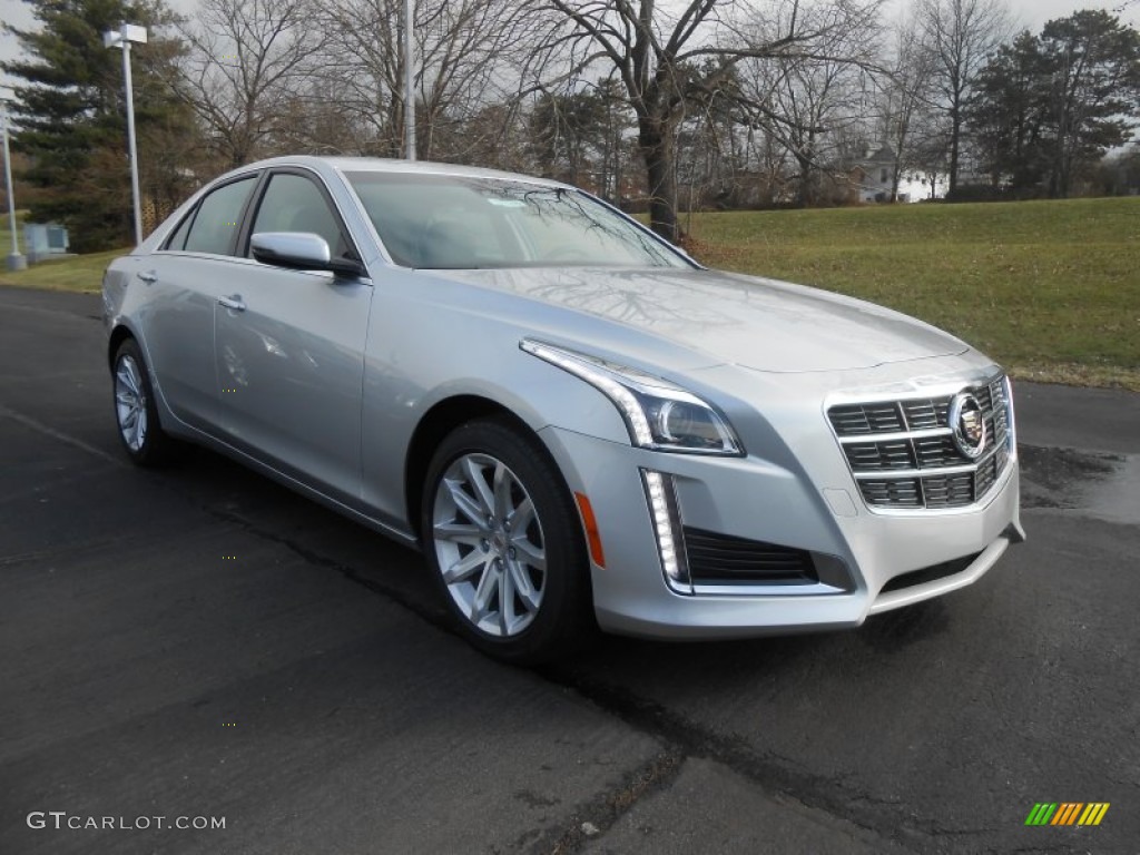Radiant Silver Metallic 2014 Cadillac CTS Luxury Sedan Exterior Photo #89306576