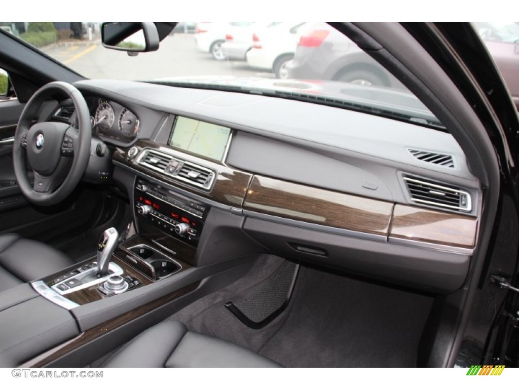 2013 BMW 7 Series 750Li xDrive Sedan Black Dashboard Photo #89306651