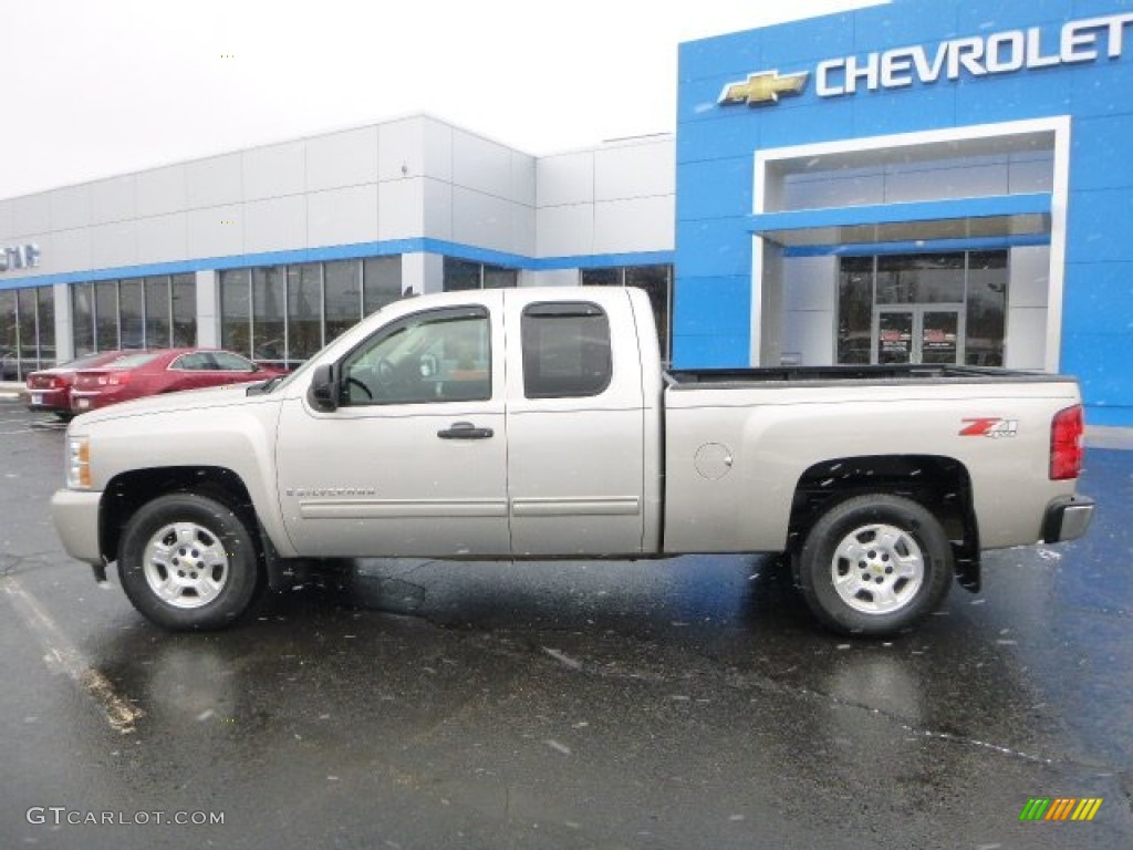 2009 Silverado 1500 LT Extended Cab 4x4 - Silver Birch Metallic / Ebony photo #2