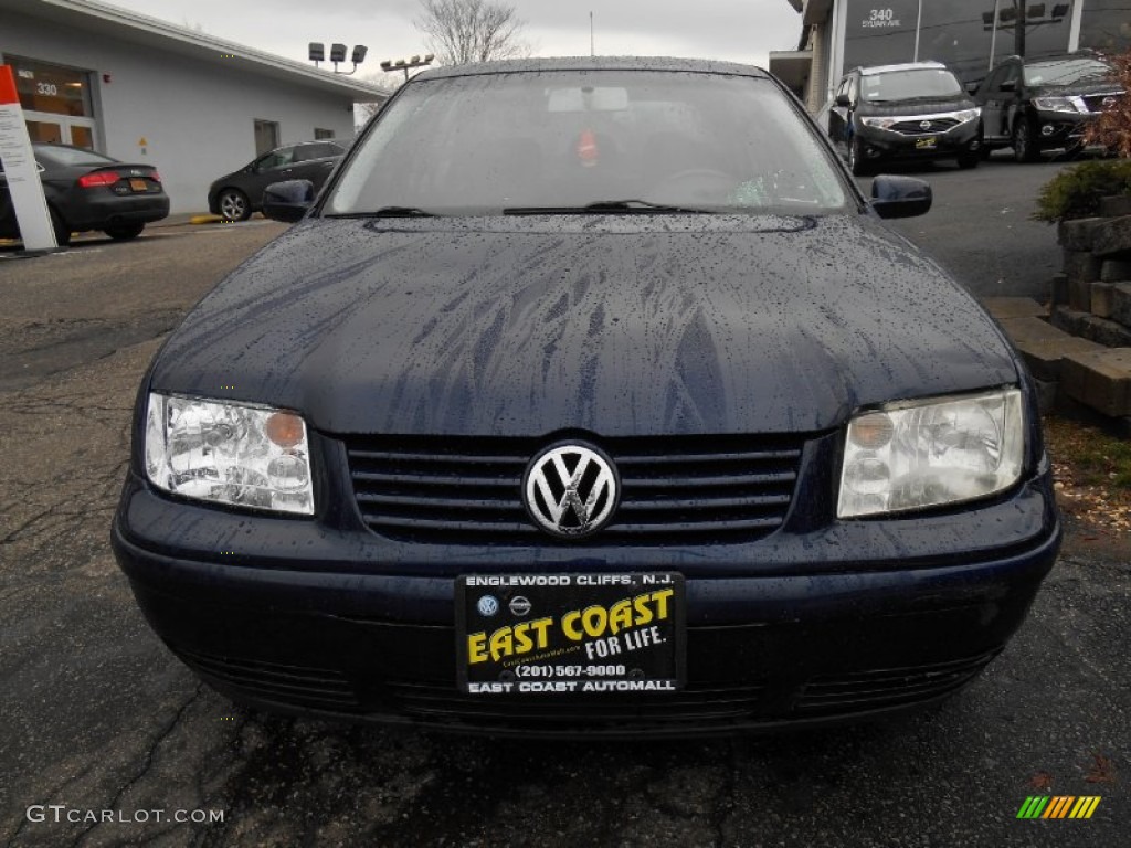 2002 Jetta GLS Sedan - Indigo Blue / Black photo #2