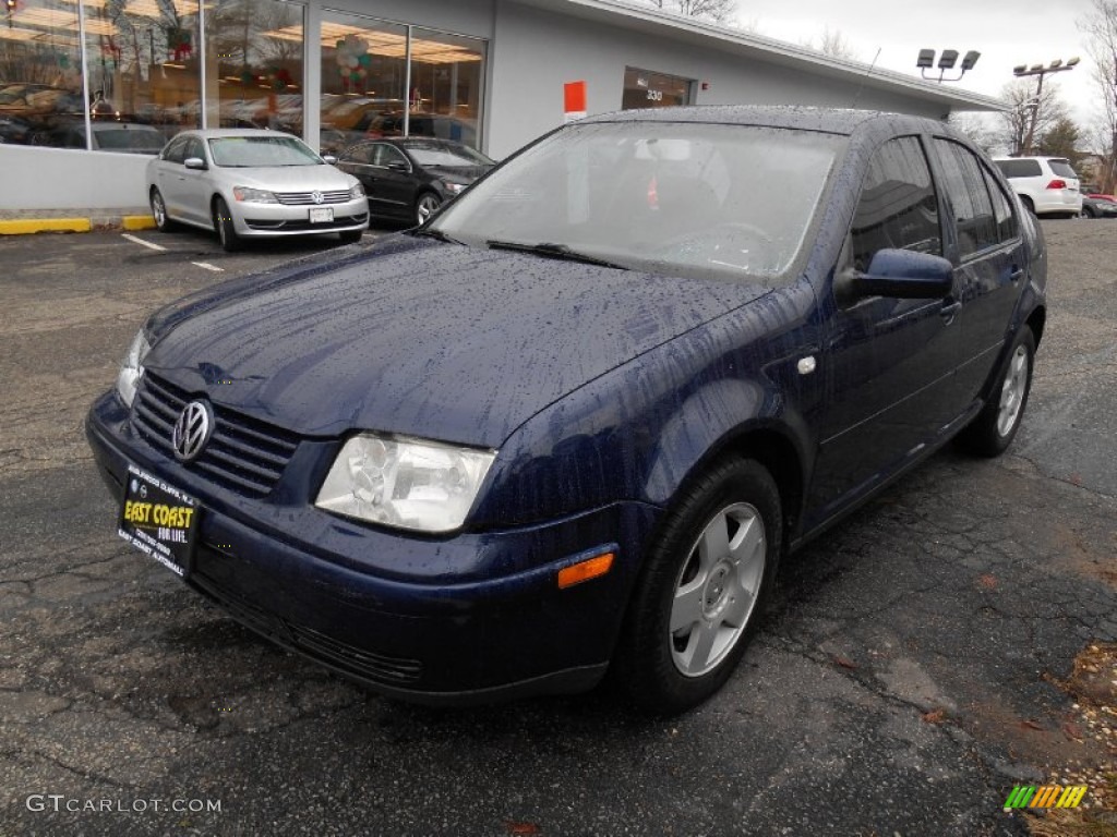 2002 Jetta GLS Sedan - Indigo Blue / Black photo #3