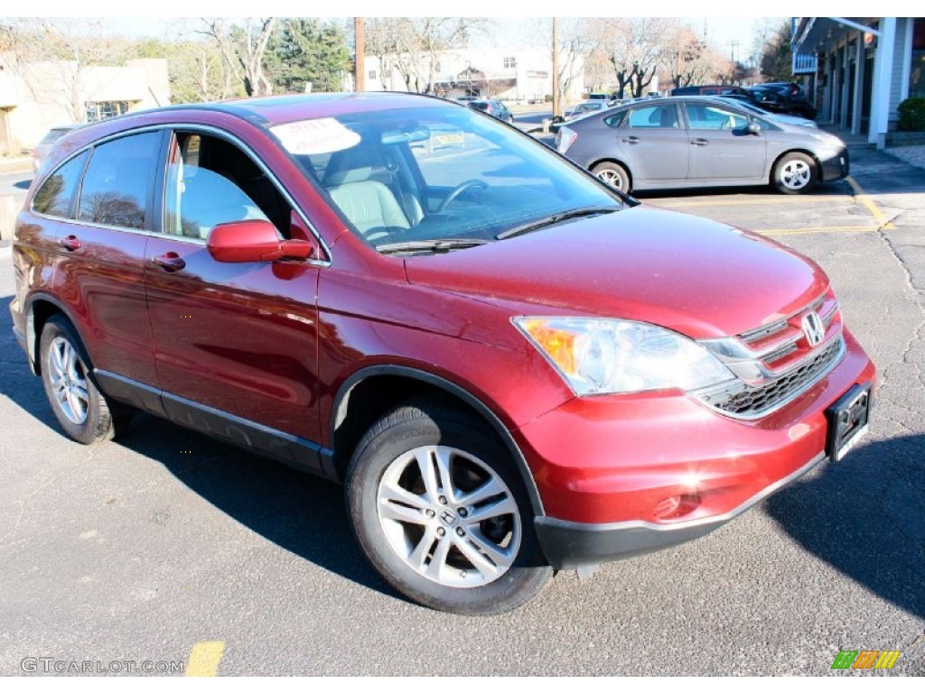 2011 CR-V EX-L 4WD - Tango Red Pearl / Ivory photo #3