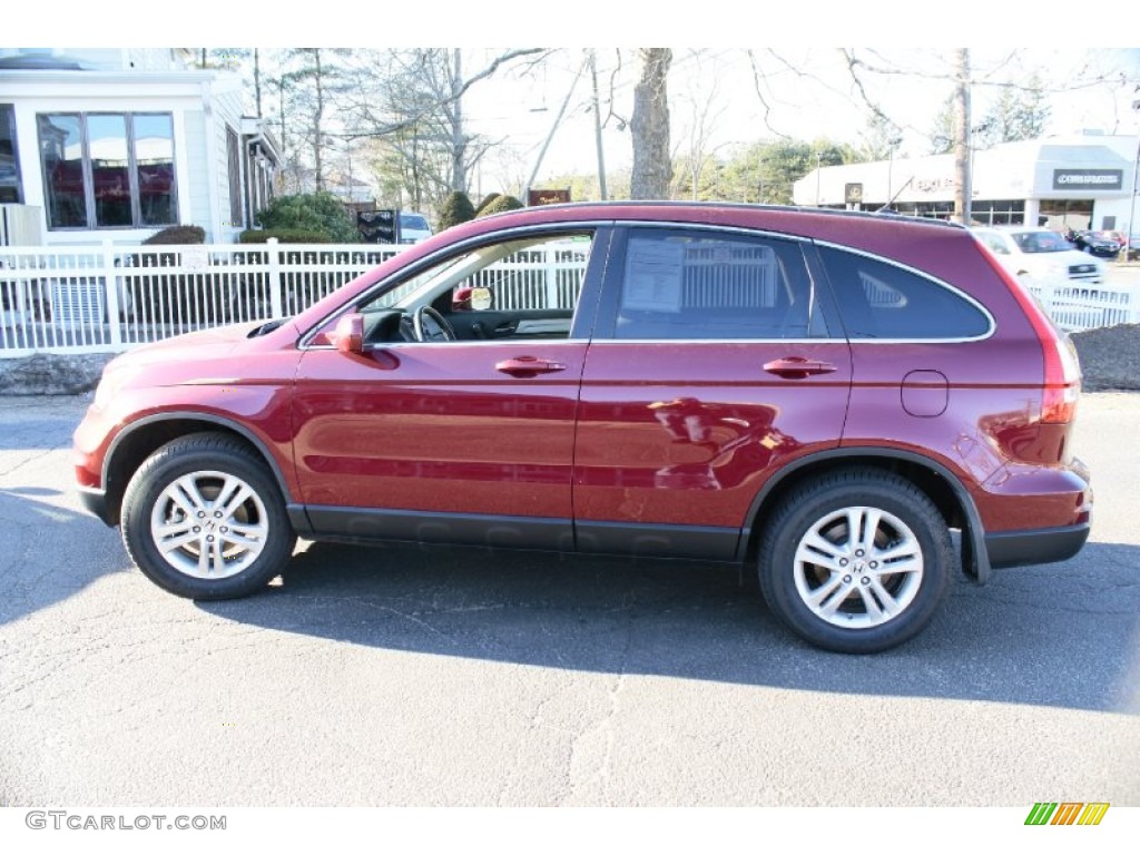 2011 CR-V EX-L 4WD - Tango Red Pearl / Ivory photo #11