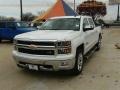 2014 Summit White Chevrolet Silverado 1500 LTZ Crew Cab 4x4  photo #3