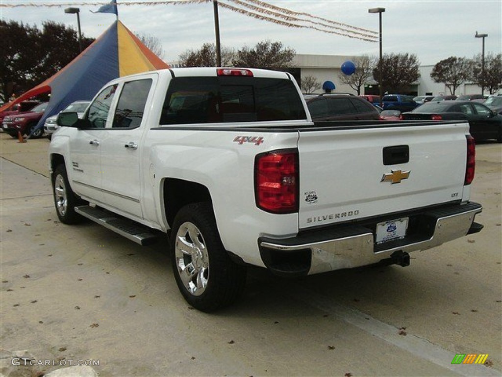 2014 Silverado 1500 LTZ Crew Cab 4x4 - Summit White / Cocoa/Dune photo #5