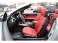 Coral Red/Black Dakota Leather Front Seat Photo for 2011 BMW 3 Series #89311415