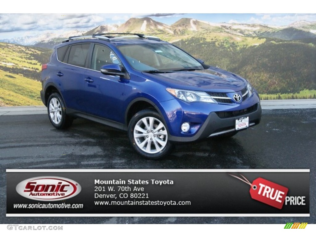 2014 RAV4 Limited AWD - Blue Crush Metallic / Black photo #1