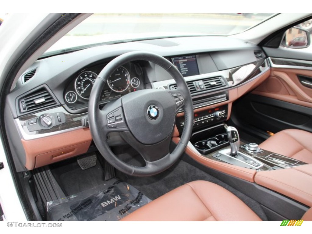 Cinnamon Brown Interior 2011 BMW 5 Series 535i xDrive Sedan Photo #89314421