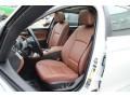 2011 BMW 5 Series Cinnamon Brown Interior Front Seat Photo