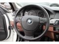 Cinnamon Brown Steering Wheel Photo for 2011 BMW 5 Series #89314559
