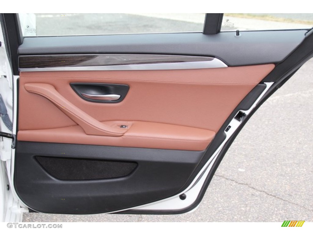 2011 BMW 5 Series 535i xDrive Sedan Cinnamon Brown Door Panel Photo #89314721