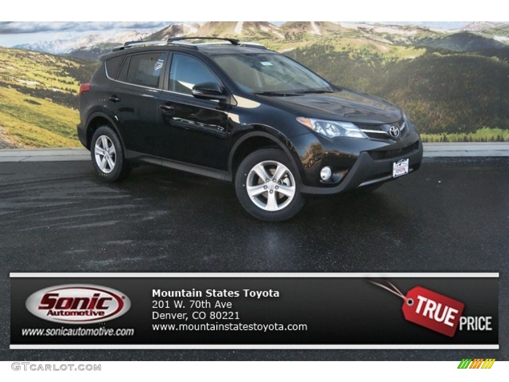 2014 RAV4 XLE AWD - Black / Ash photo #1