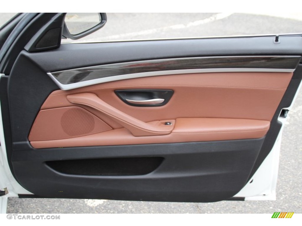 2011 BMW 5 Series 535i xDrive Sedan Cinnamon Brown Door Panel Photo #89314769