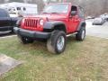 Flame Red 2007 Jeep Wrangler X 4x4