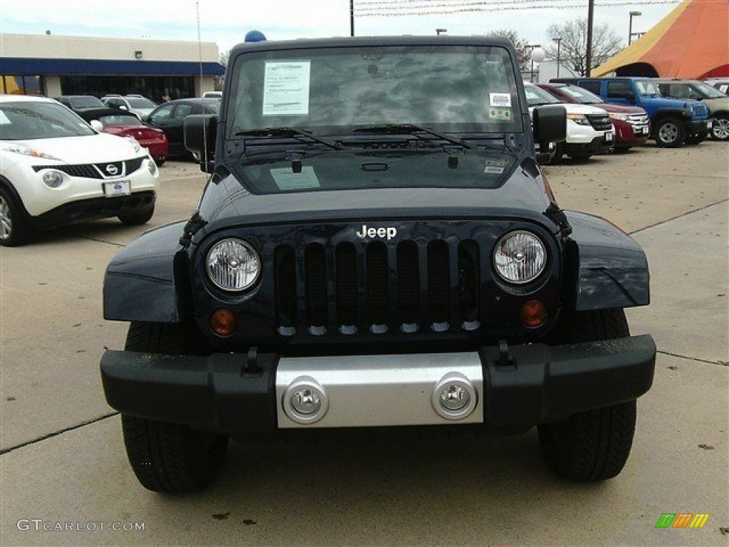 2013 Wrangler Unlimited Sahara 4x4 - True Blue Pearl / Black photo #1