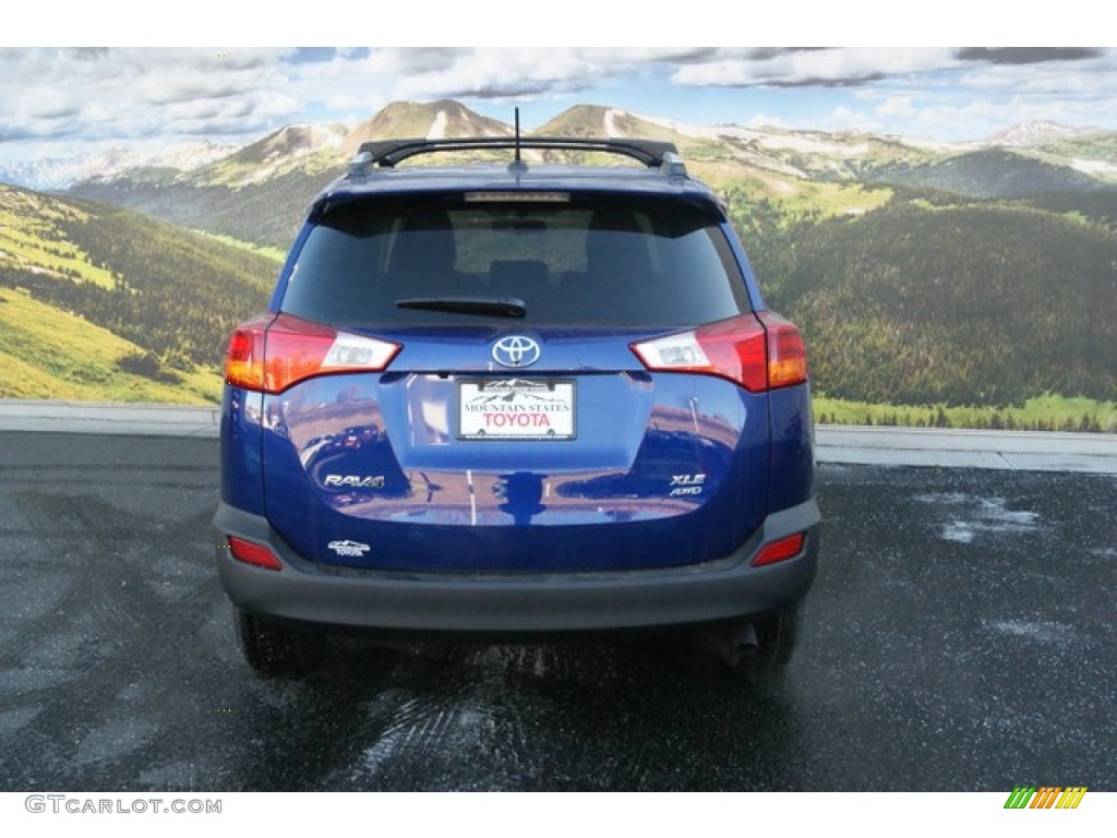 2014 RAV4 XLE AWD - Blue Crush Metallic / Ash photo #4