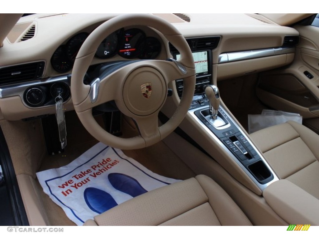 Luxor Beige Interior 2014 Porsche 911 Carrera S Coupe Photo #89317952