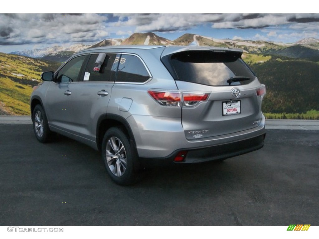 2014 Highlander XLE AWD - Silver Sky Metallic / Ash photo #3