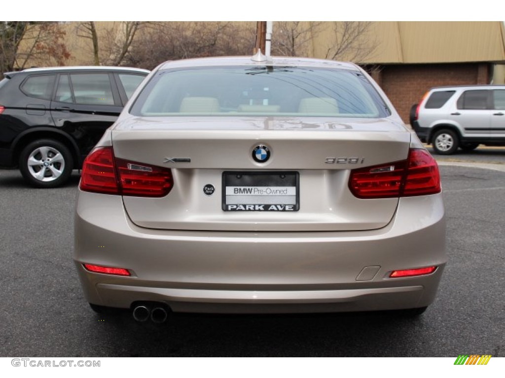 2013 3 Series 328i xDrive Sedan - Orion Silver Metallic / Venetian Beige photo #4