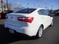 2013 Clear White Kia Rio LX Sedan  photo #7