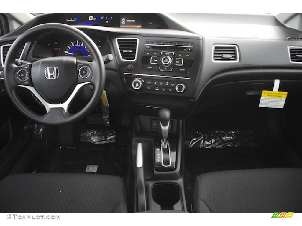 2014 Honda Civic LX Sedan Black Dashboard Photo #89318459