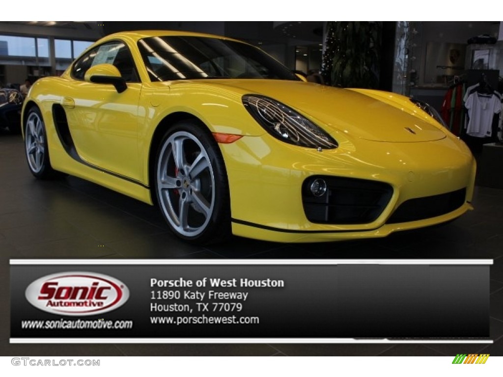 Racing Yellow Porsche Cayman