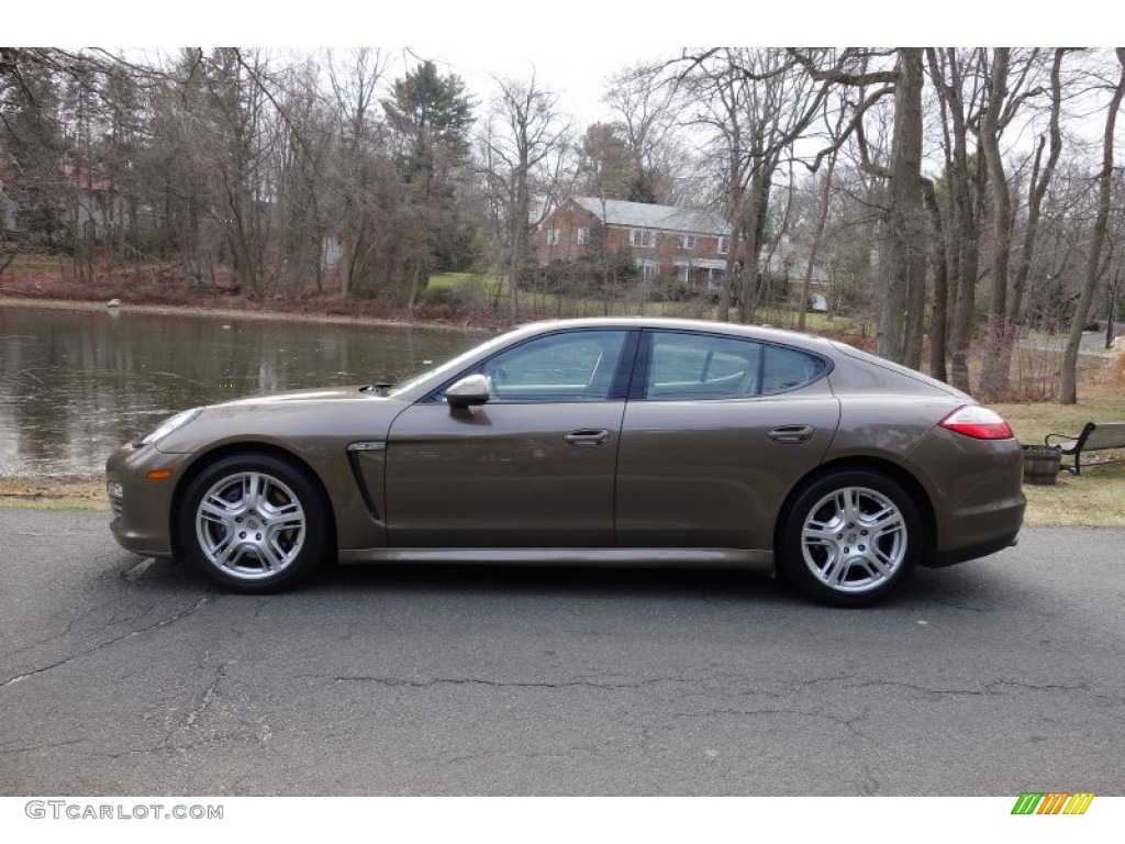 Topaz Brown Metallic 2011 Porsche Panamera 4 Exterior Photo #89319929