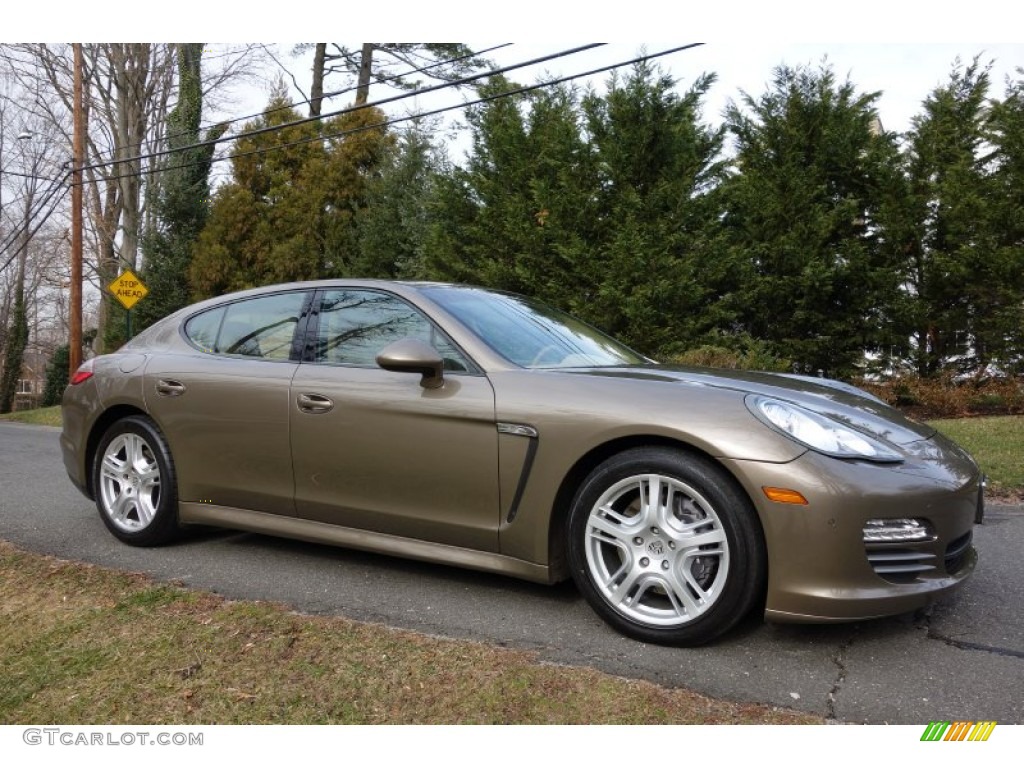 Topaz Brown Metallic 2011 Porsche Panamera 4 Exterior Photo #89320055