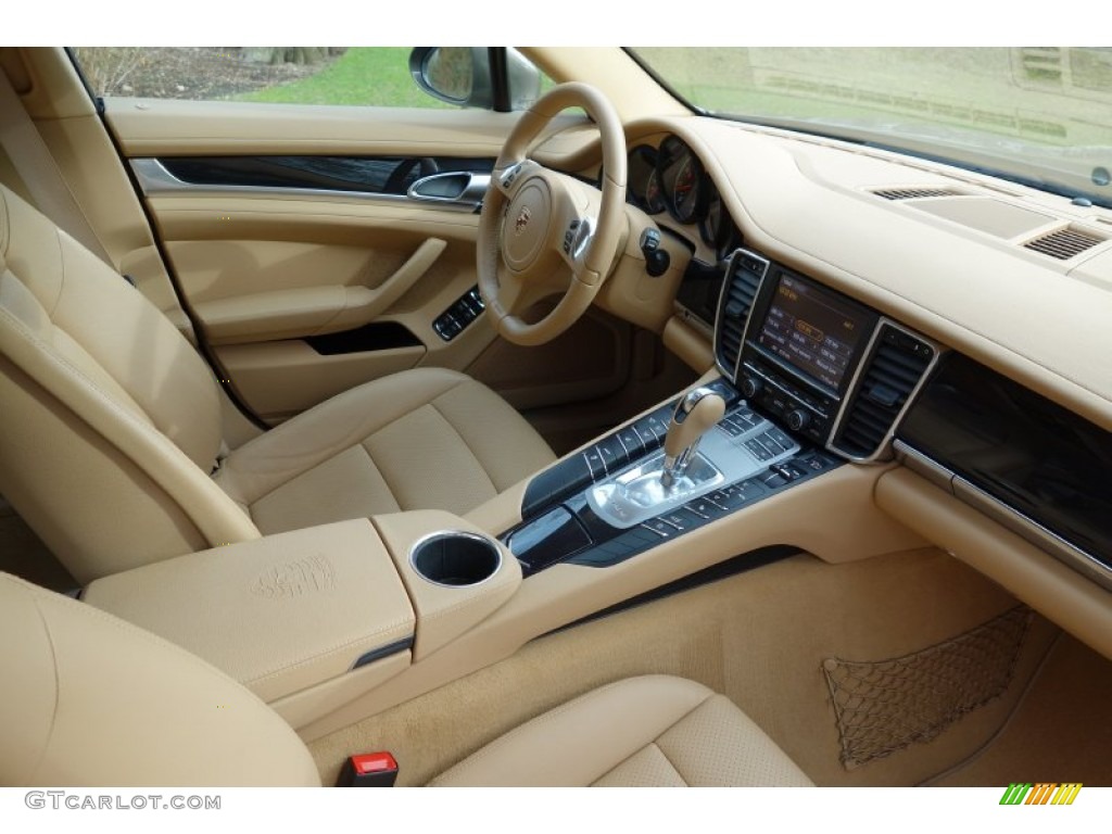 2011 Porsche Panamera 4 Luxor Beige Dashboard Photo #89320301