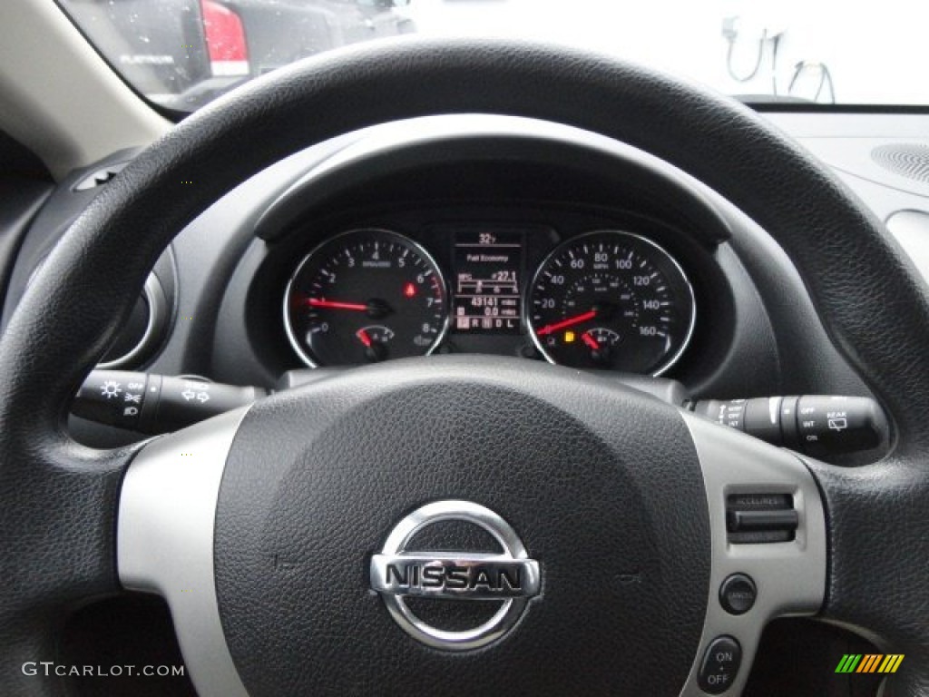 2011 Rogue S AWD - Platinum Graphite / Black photo #14