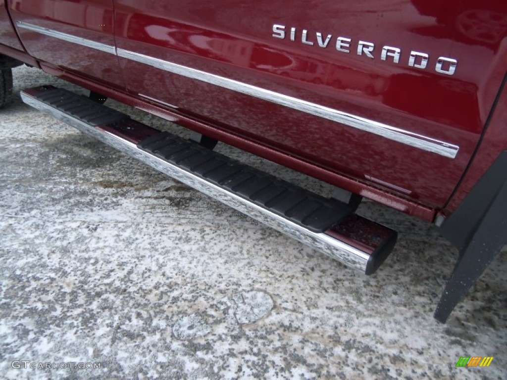 2014 Silverado 1500 LTZ Z71 Double Cab 4x4 - Deep Ruby Metallic / Cocoa/Dune photo #4