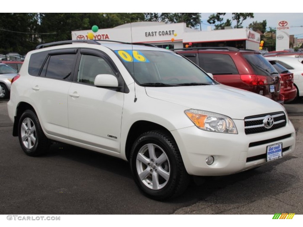 2006 RAV4 Limited 4WD - Blizzard White Pearl / Taupe photo #1
