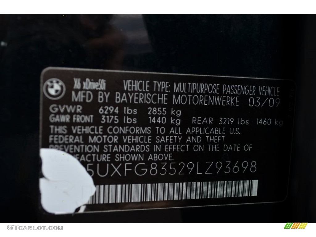 2009 X6 xDrive50i - Black Sapphire Metallic / Oyster Nevada Leather photo #30