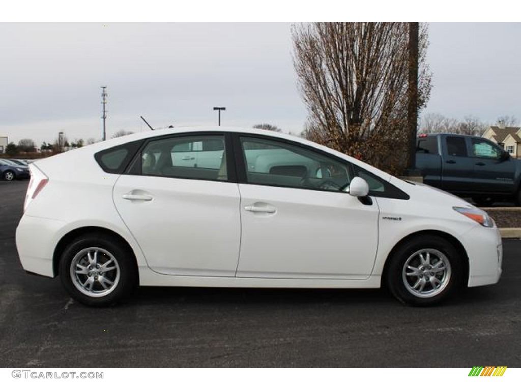 2010 Prius Hybrid II - Blizzard White Pearl / Bisque photo #1