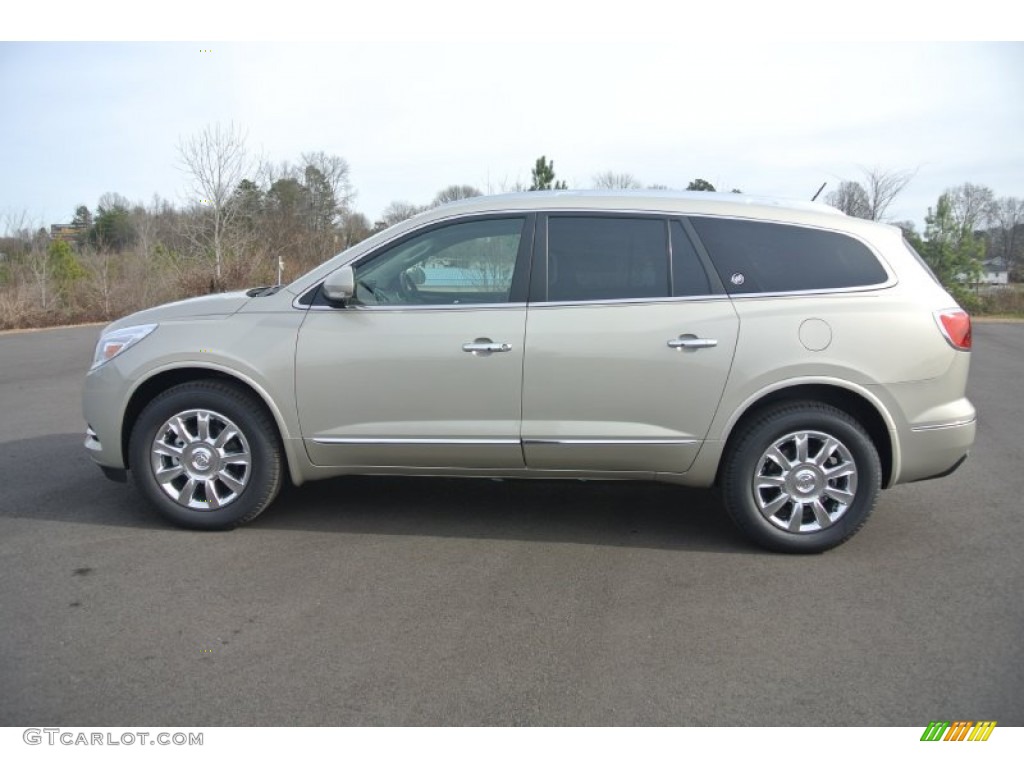 Champagne Silver Metallic 2014 Buick Enclave Leather AWD Exterior Photo #89323898