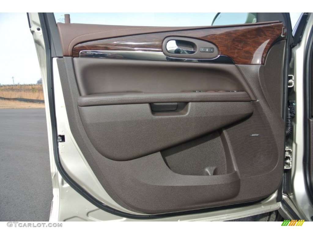 2014 Buick Enclave Leather AWD Cocoa Door Panel Photo #89323964