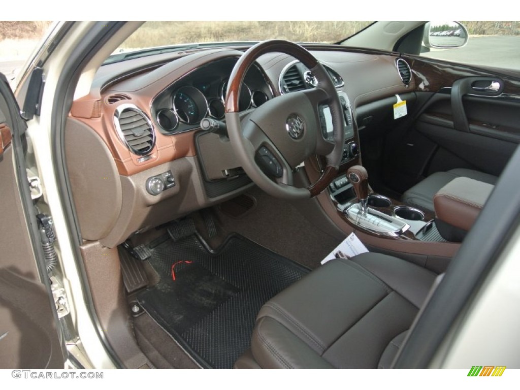 Cocoa Interior 2014 Buick Enclave Leather AWD Photo #89324215