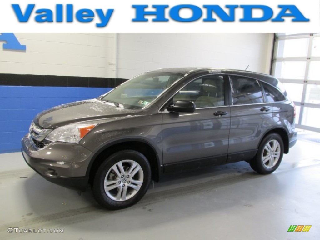 2011 CR-V EX 4WD - Urban Titanium Metallic / Ivory photo #1