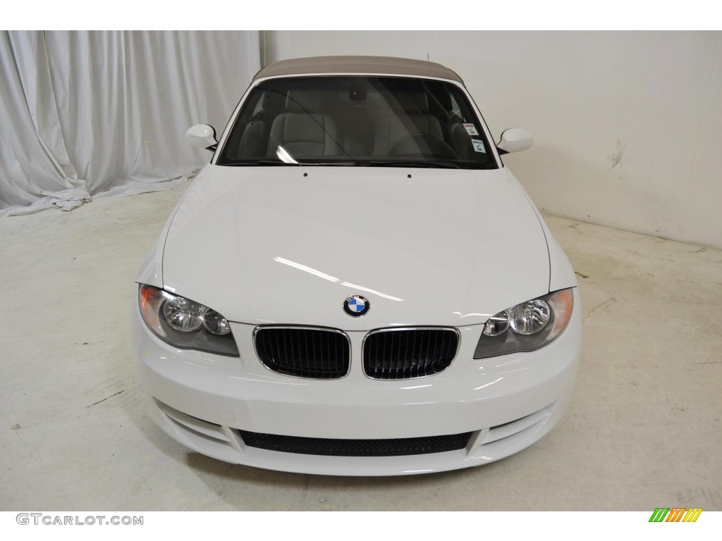 2008 1 Series 128i Convertible - Alpine White / Savanna Beige photo #4