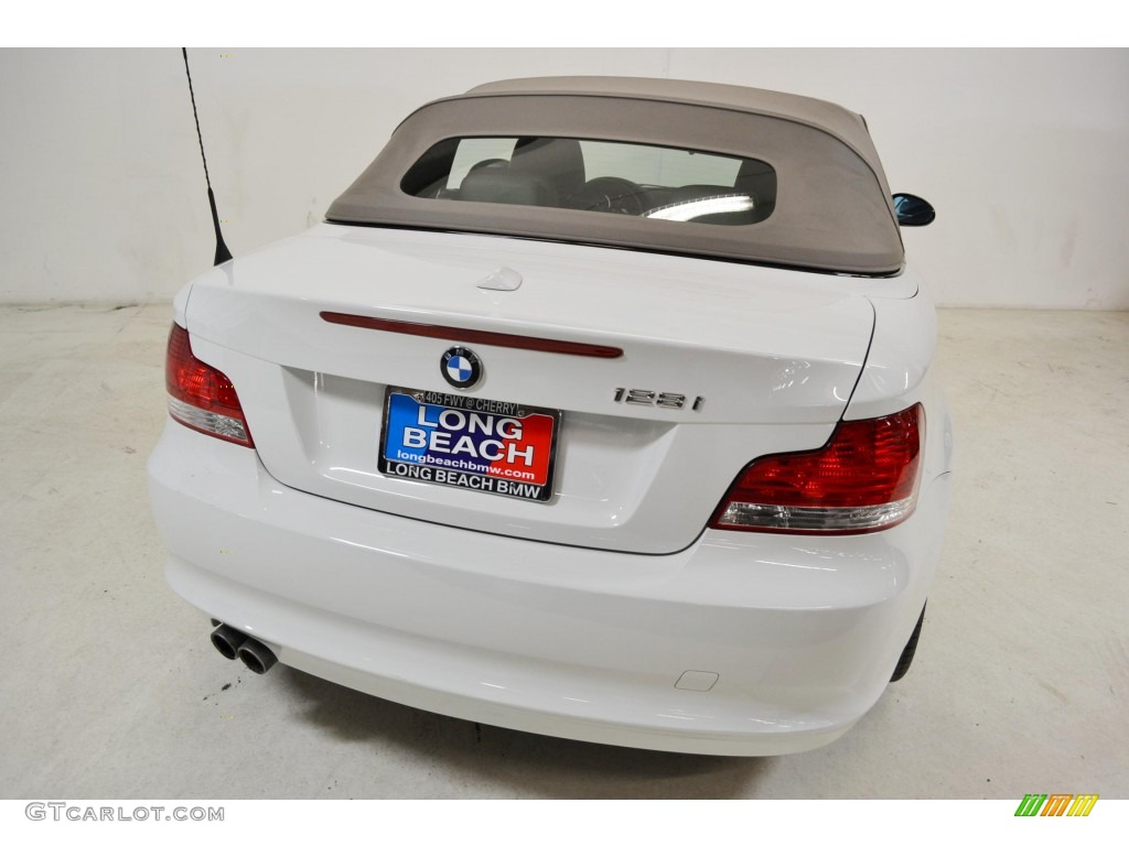 2008 1 Series 128i Convertible - Alpine White / Savanna Beige photo #6