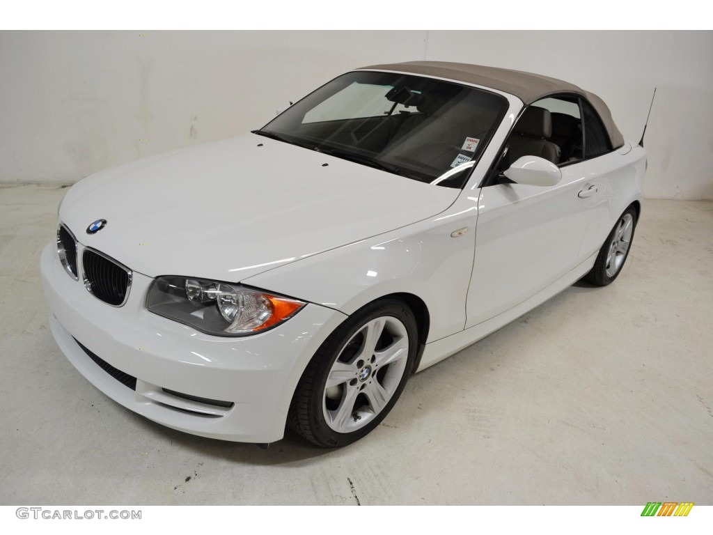 Alpine White 2008 BMW 1 Series 128i Convertible Exterior Photo #89326205