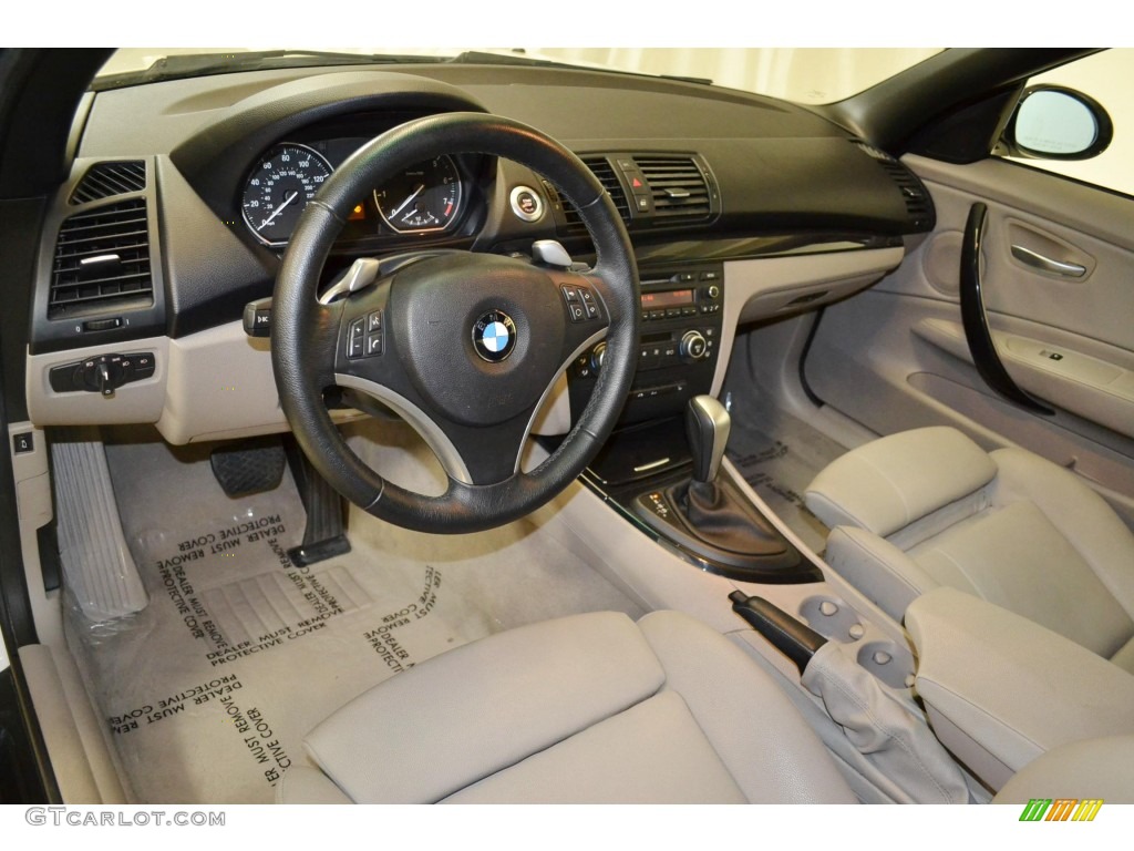 2008 1 Series 128i Convertible - Alpine White / Savanna Beige photo #11