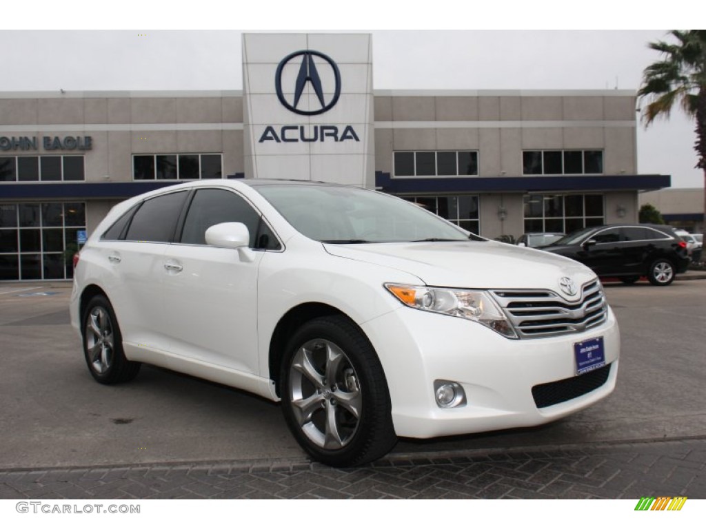 2011 Venza V6 - Blizzard Pearl White / Ivory photo #1