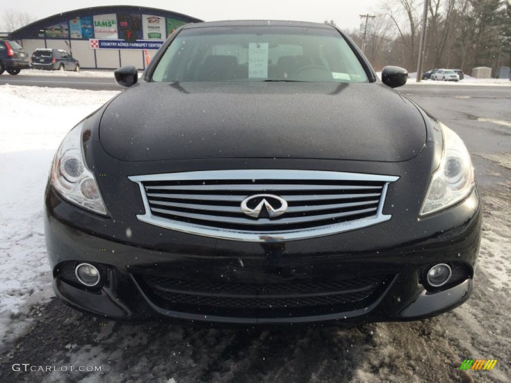 2010 G 37 x AWD Sedan - Obsidian Black / Graphite photo #3