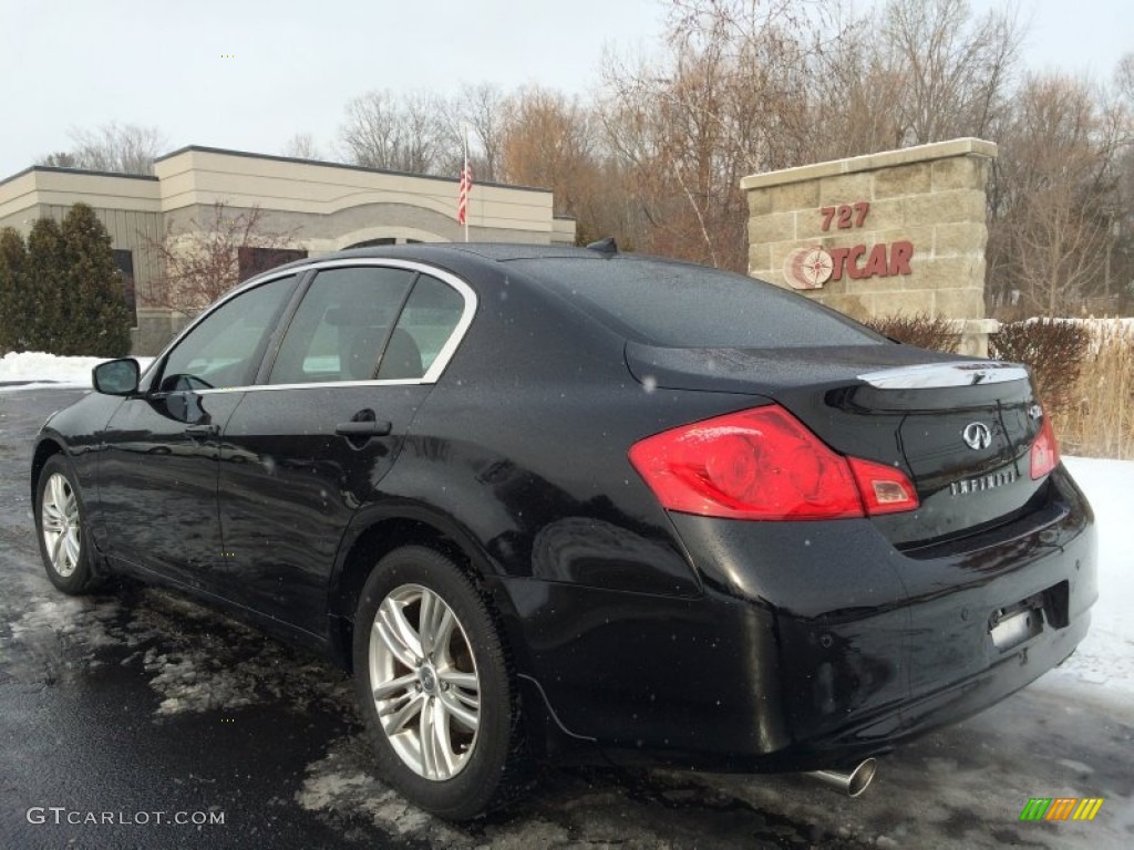 2010 G 37 x AWD Sedan - Obsidian Black / Graphite photo #7