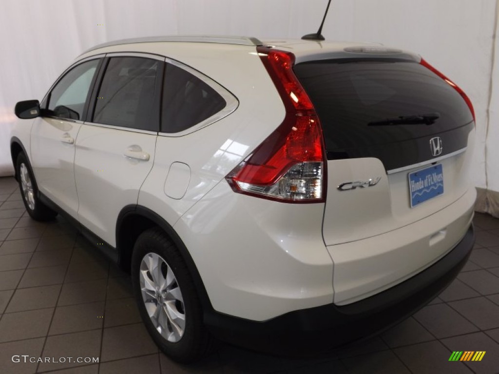 2014 CR-V EX-L - White Diamond Pearl / Beige photo #6