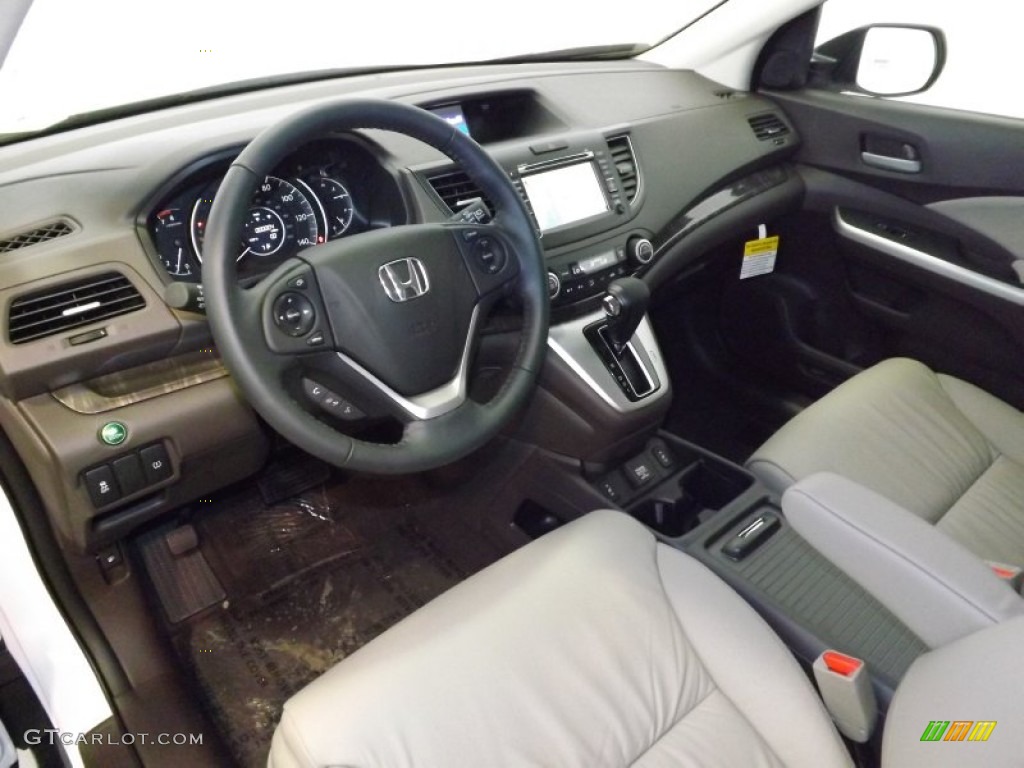 2014 CR-V EX-L - White Diamond Pearl / Beige photo #10