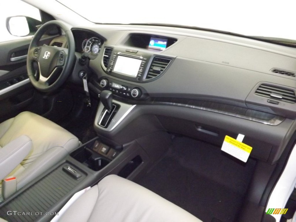 2014 CR-V EX-L - White Diamond Pearl / Beige photo #31