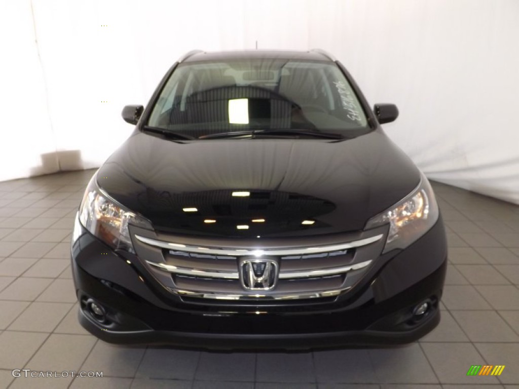 2014 CR-V EX-L - Crystal Black Pearl / Black photo #2