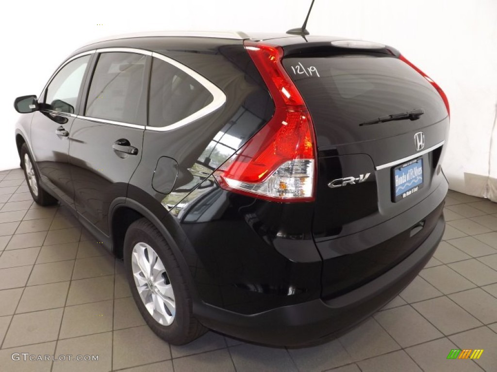 2014 CR-V EX-L - Crystal Black Pearl / Black photo #6